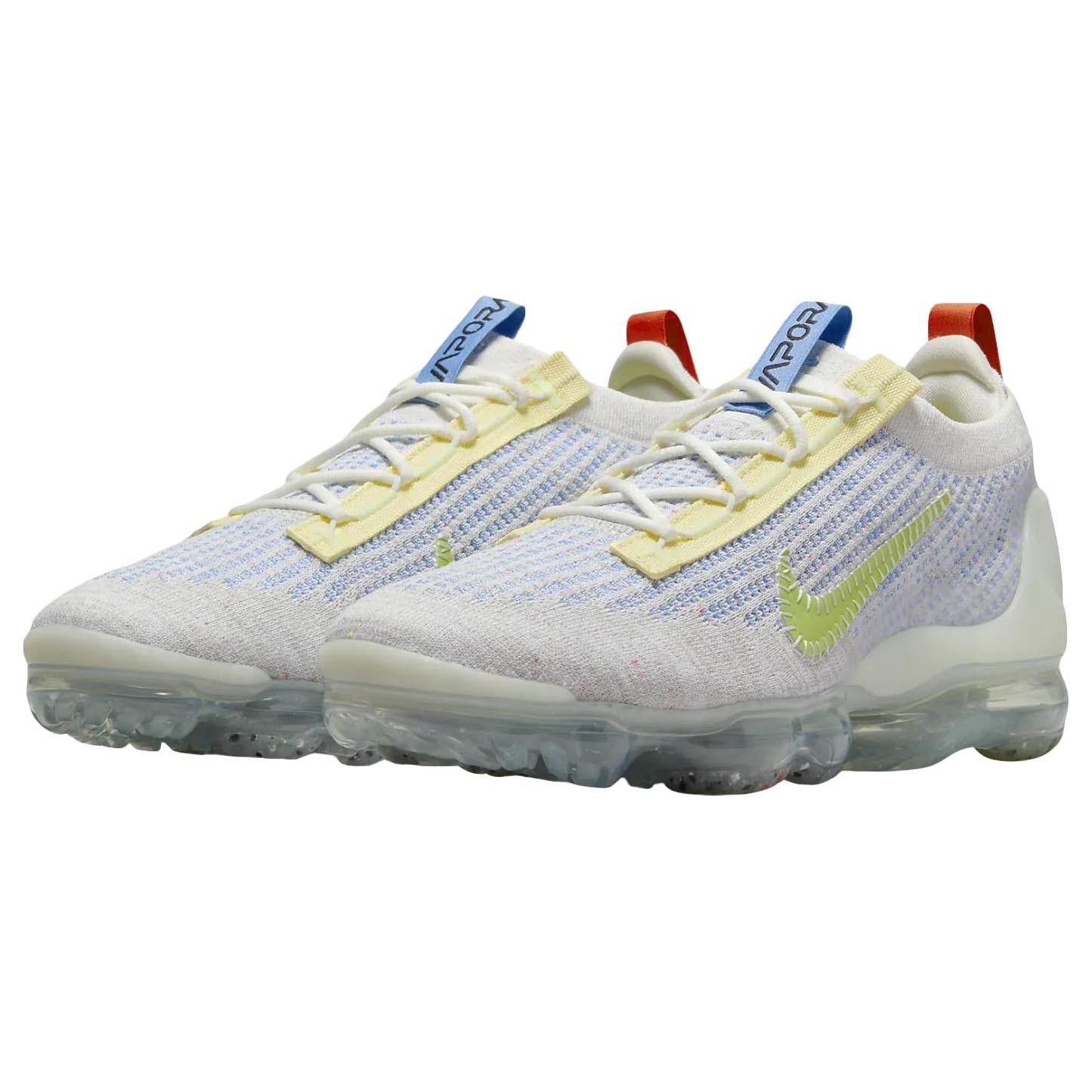 حذاء رياضي Nike Air VaporMax 2021 FK، بيج/أزرق/أخضر