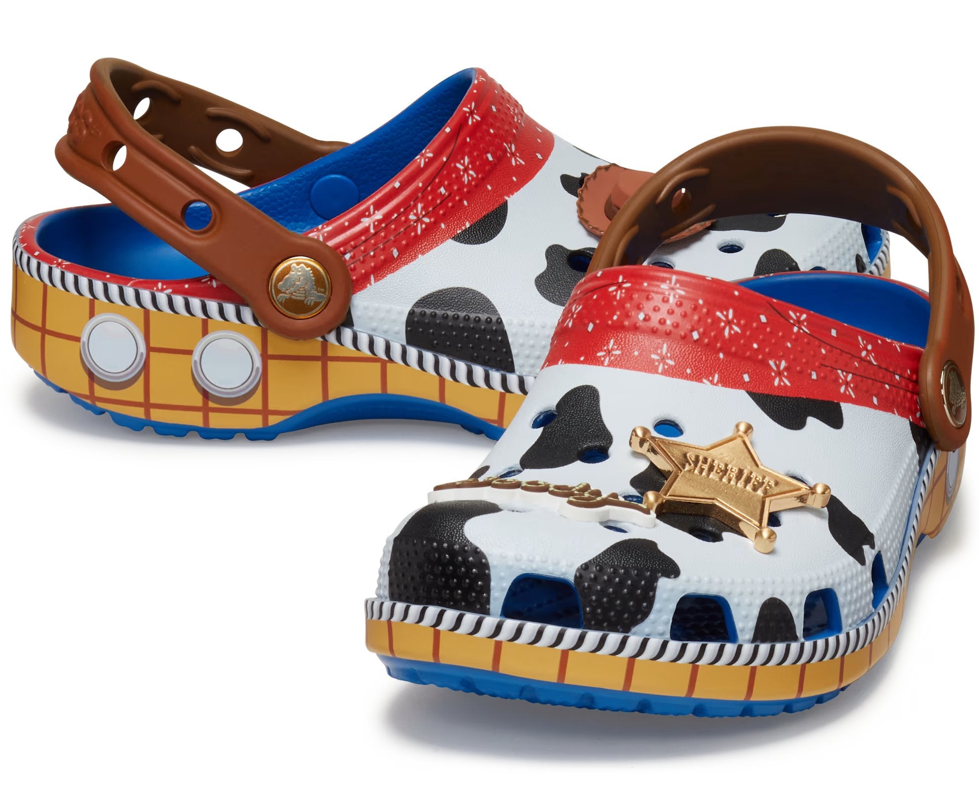 Children's clogs Crocs Classic x Toy Story 'Sheriff Woody', blue/brown