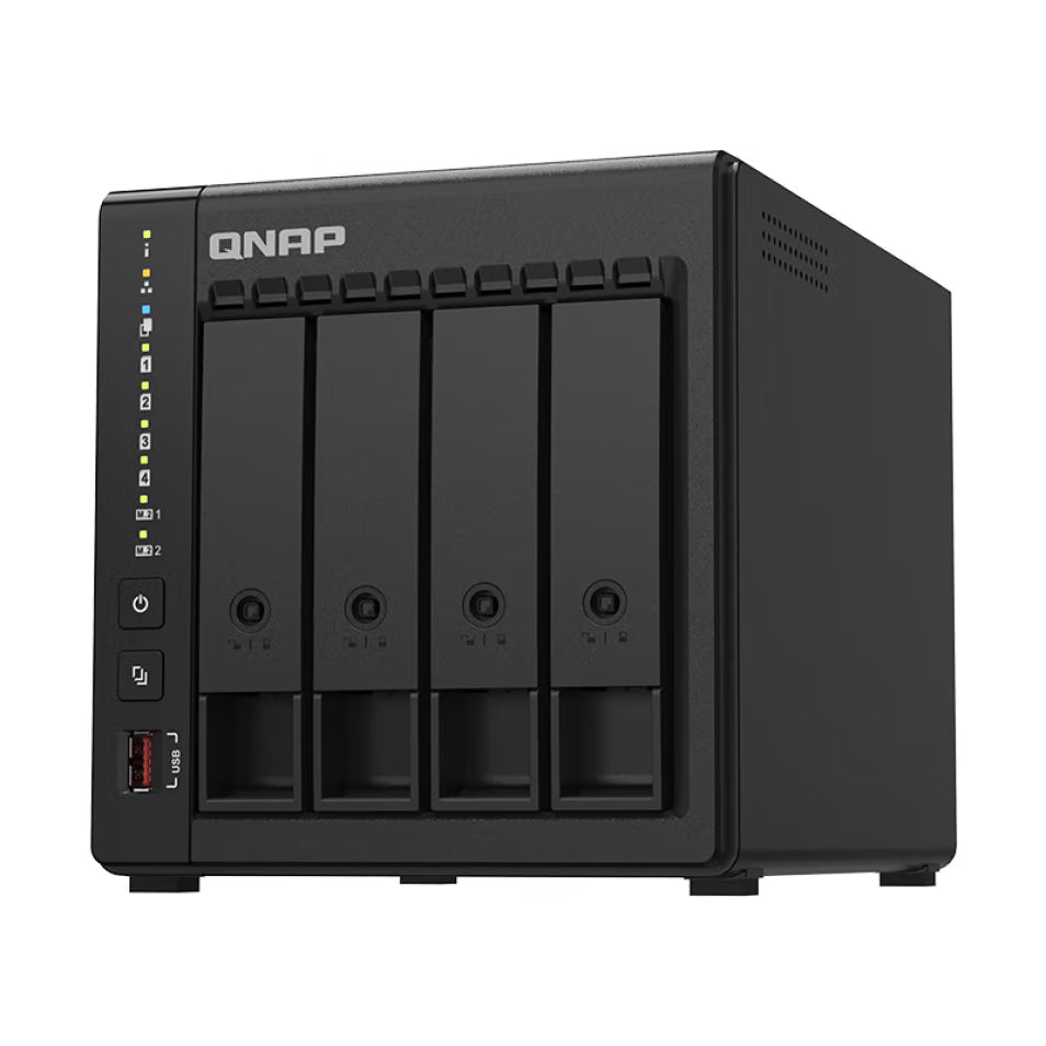 Network storage QNAP TS-464C2, 4-disk, 8 GB, without disks, black