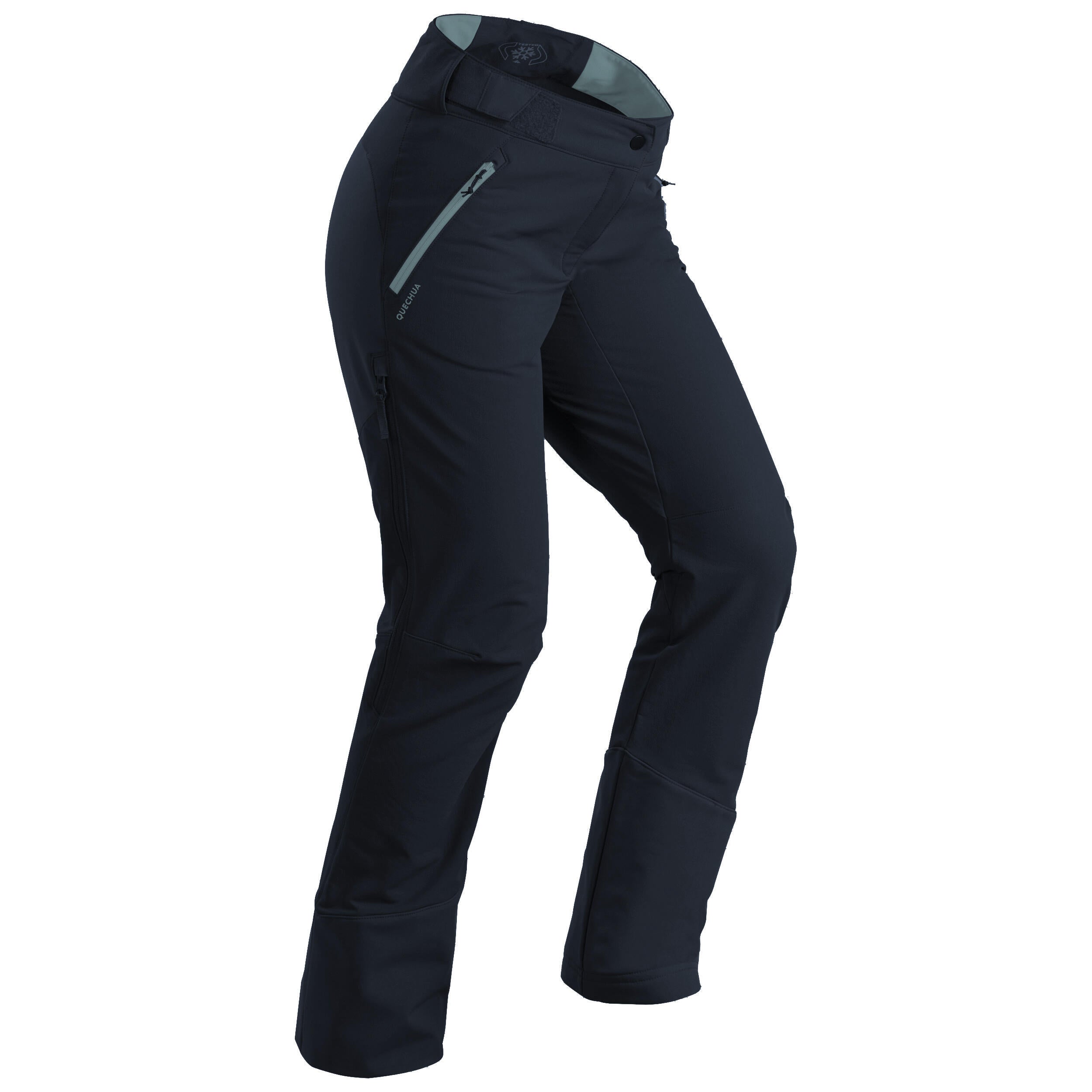 Women's hiking trousers Quechua SH520 elastic, black/blue