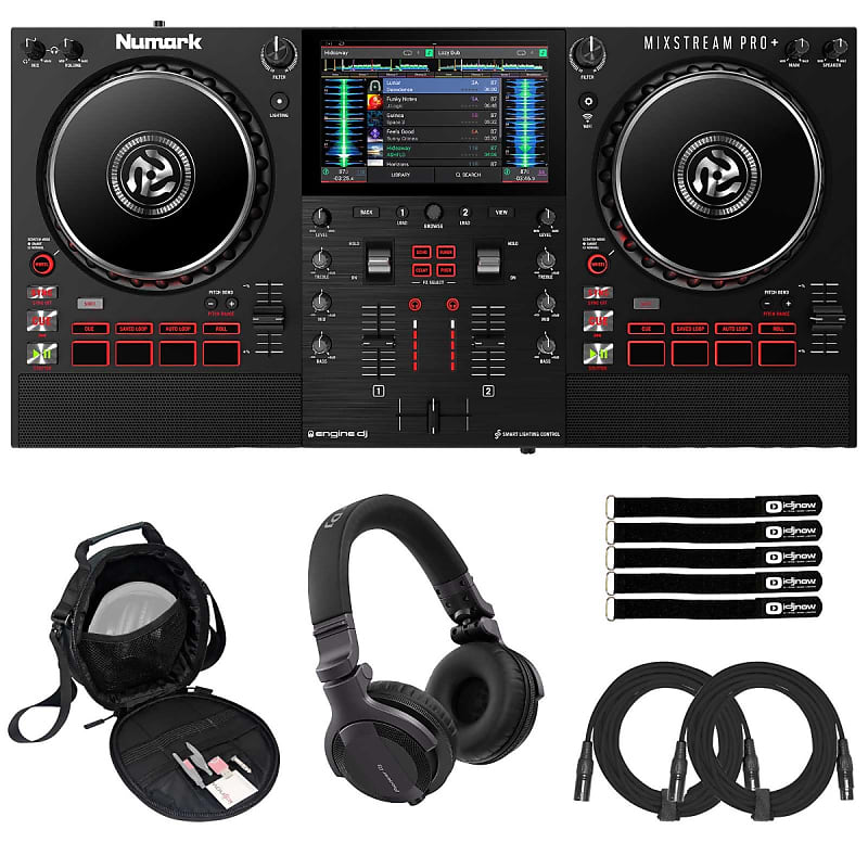 Numark MIXSTREAM PRO Standalone Streaming DJ Controller w Screen & Headphones