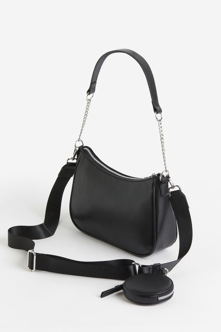 Shoulder bag and bag H&M, black