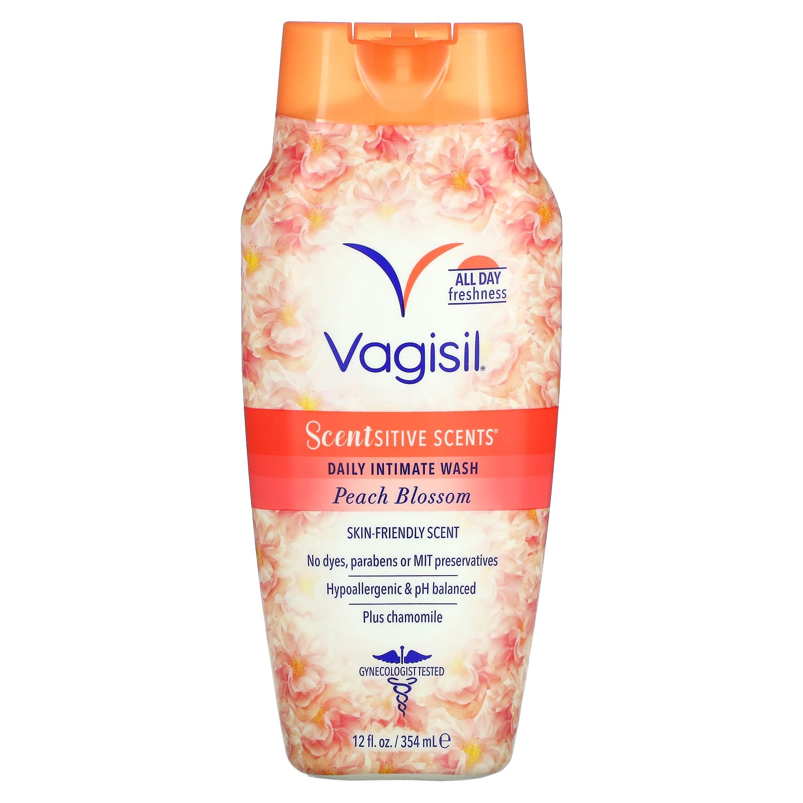 Vagisil intimate hygiene product, peach blossom, 354 ml