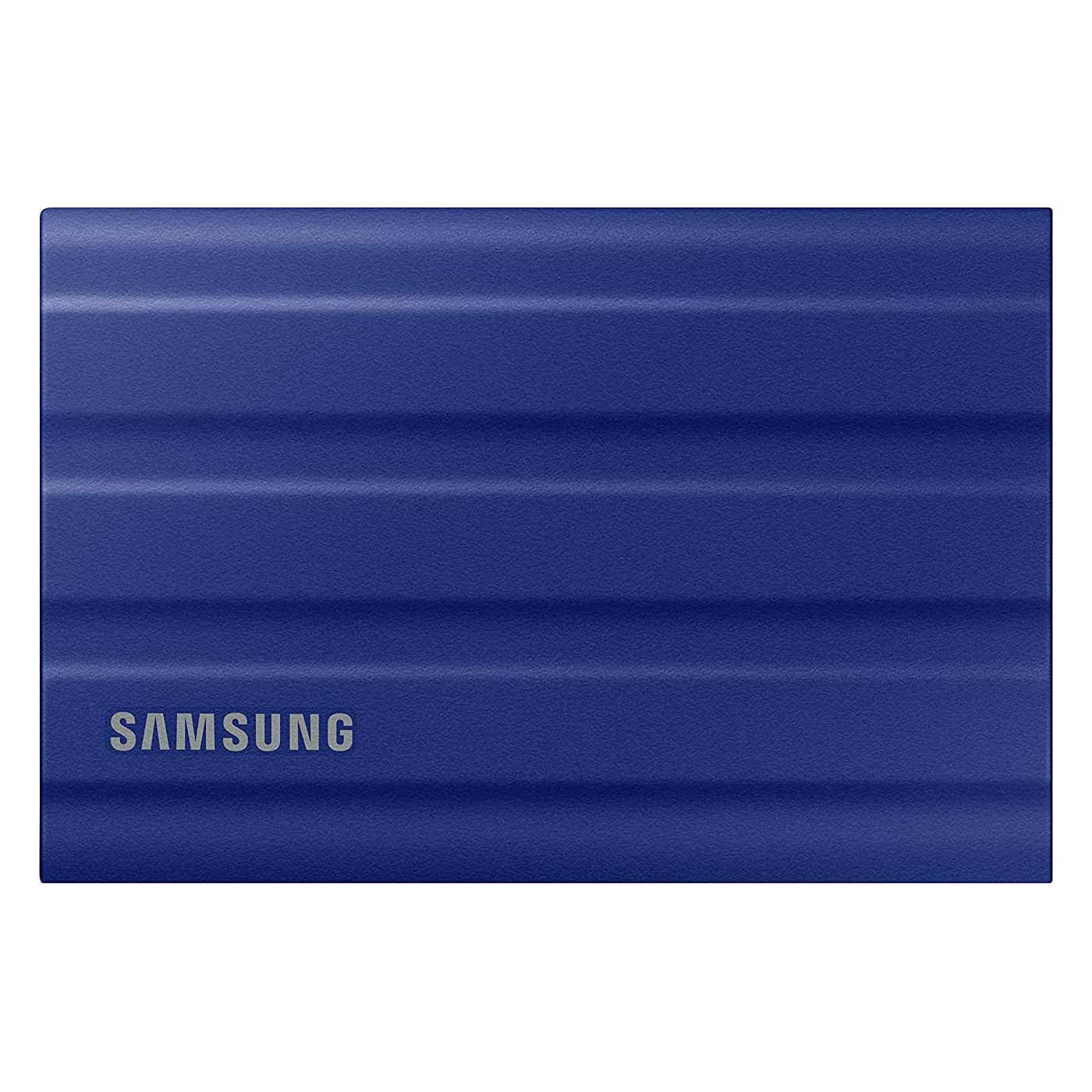 محرك أقراص SSD خارجي Samsung T7 Shield، سعة 1 تيرابايت، أزرق