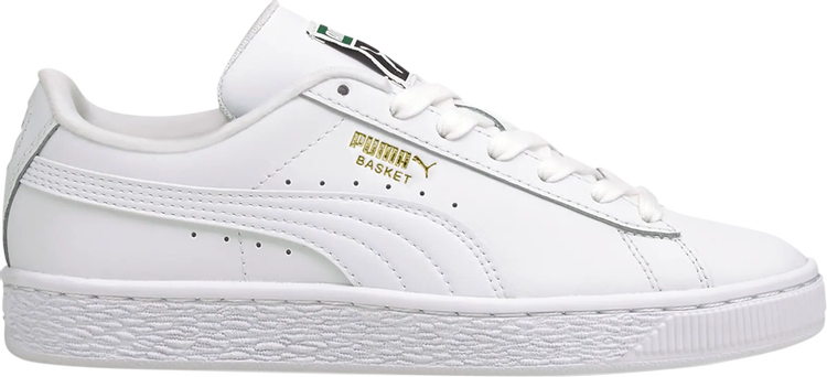 حذاء رياضي Puma Basket Classic 21 Jr Triple White، أبيض