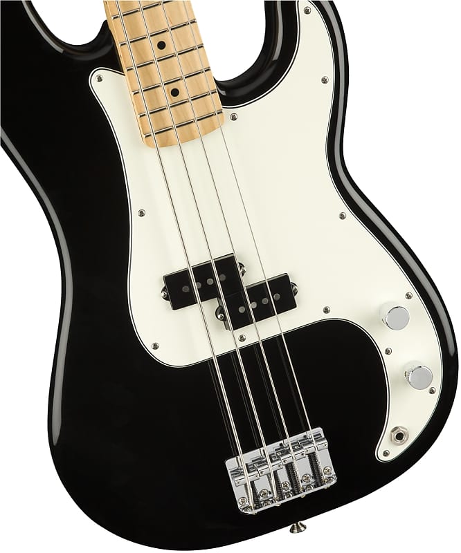 Fender Player Precision Bass, Black Finish with Maple Neck Player Precision Bass