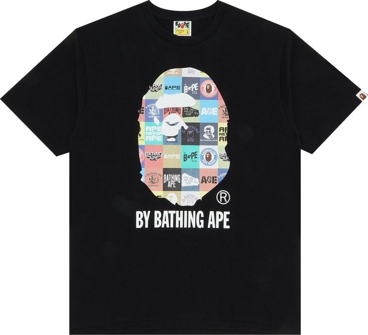 تي شيرت BAPE Classic Logo By Bathing Ape باللون الأسود، أسود