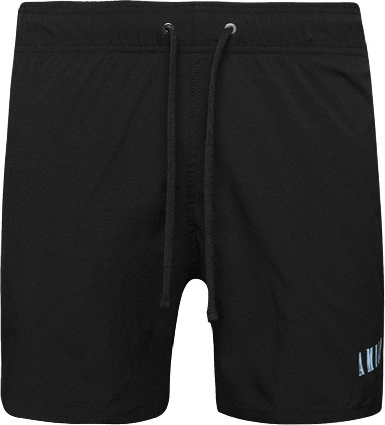 Amiri Core Logo Swim Trunks Black, black