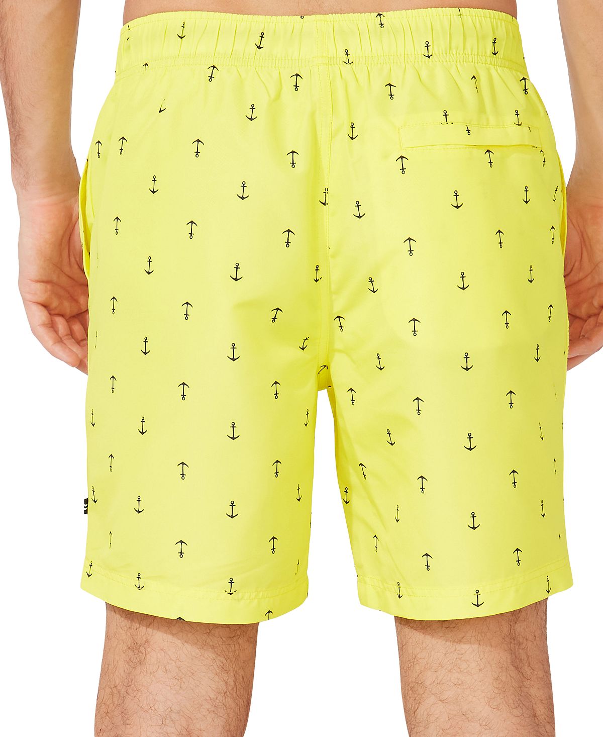 Nautica Men's 8" Anchor Print Quick Dry Swimming Trunks, Multi