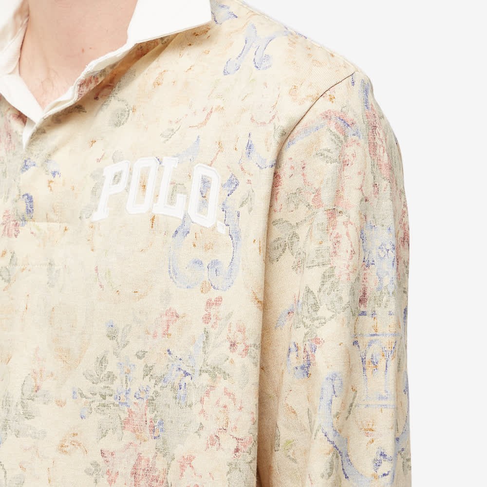 تي شيرت END. x Polo Ralph Lauren 'Baroque' بأكمام طويلة وقميص رجبي