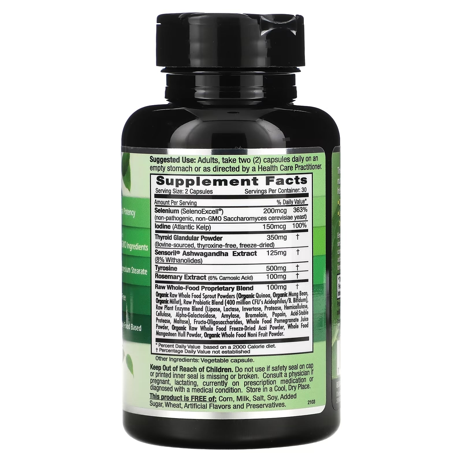 Emerald Laboratories Thyroid Health, 60 Vegetarian Capsules