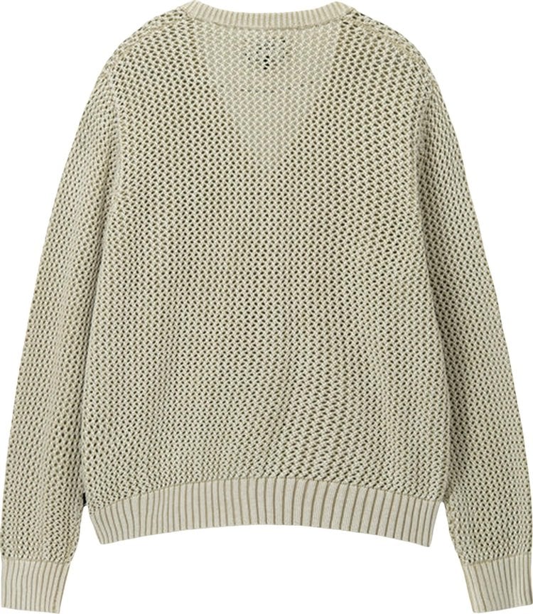 Stussy Loose Gauge Cardigan 'Natural', cream