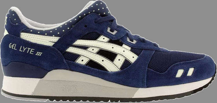 حذاء رياضي Asics Gel Lyte 3 "متوهج في الظلام"، باللون الأزرق