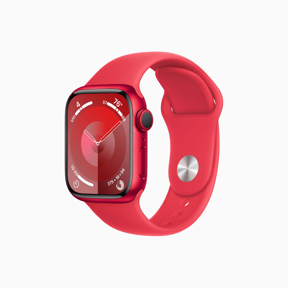 Smartwatch Apple Watch Series 9 (GPS), 41mm, (PRODUCT)RED Aluminum Case/(PRODUCT)RED Sport Band - S/M