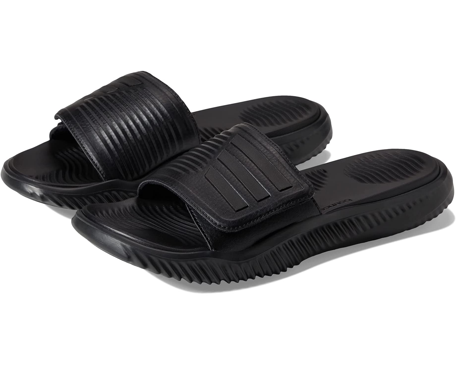 Adidas Alphabounce Slides 2.0 Sandals, Black