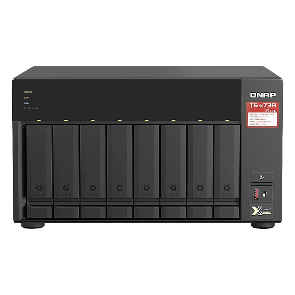 Network storage QNAP TS-873A, 8 bays, 8GB DDR4, without disks, black