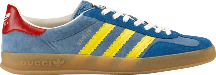 حذاء رياضي Adidas Adidas x Gucci Gazelle 'Light Blue Suede' باللون الأزرق