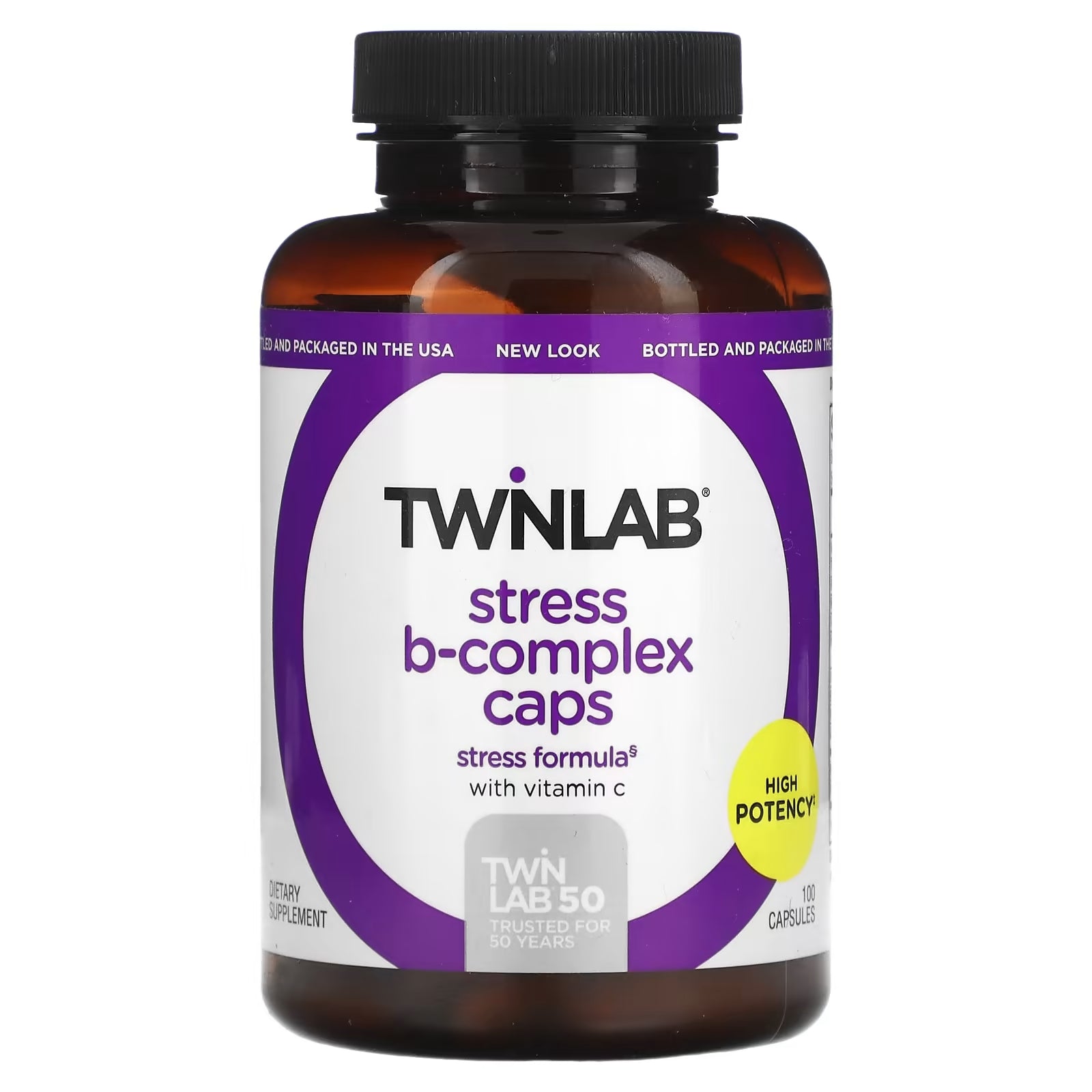 Twinlab Stress B-Complex Caps, 100 capsules