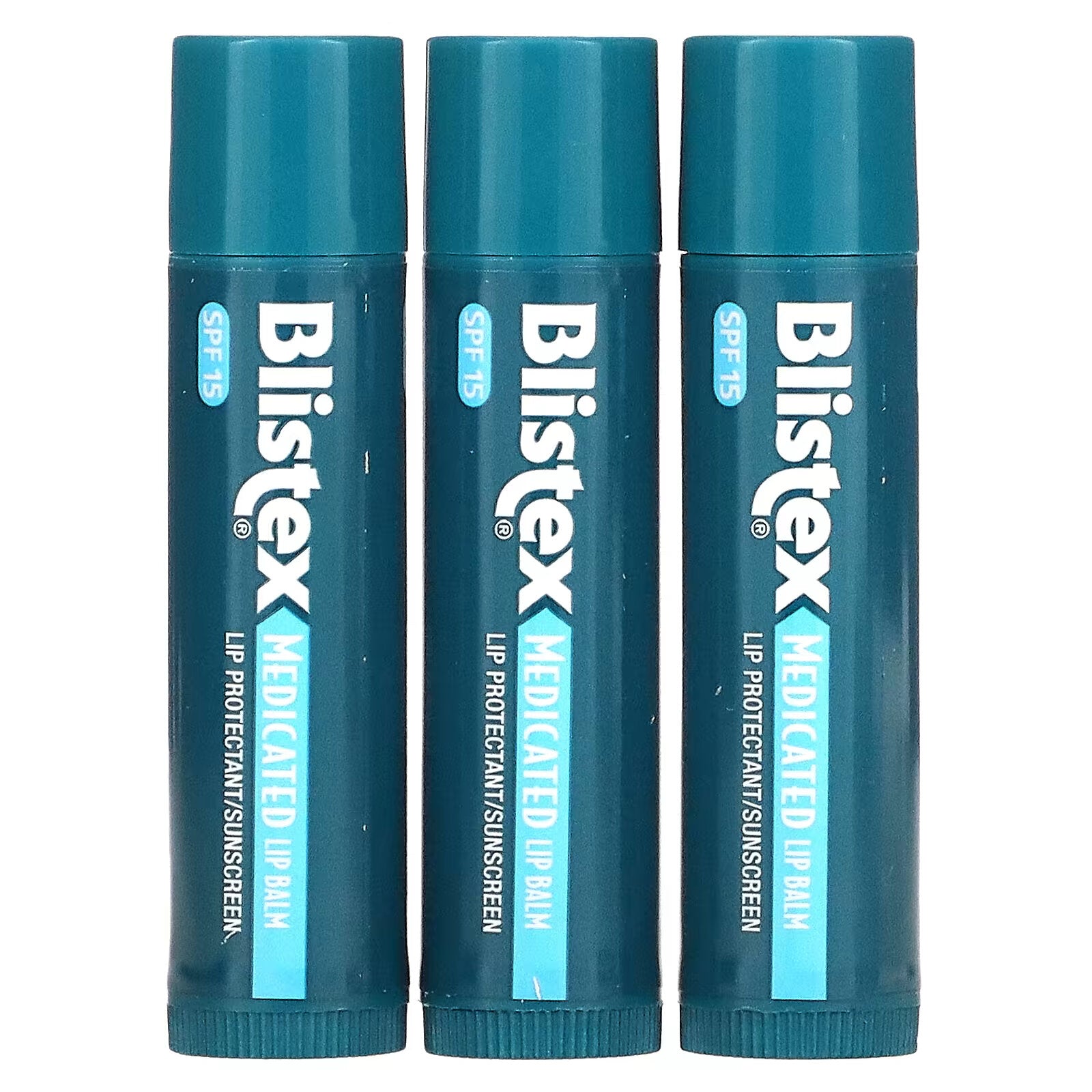 Blistex healing lip balm with sunscreen SPF 15, pack of 3 balms of 4.25 g each