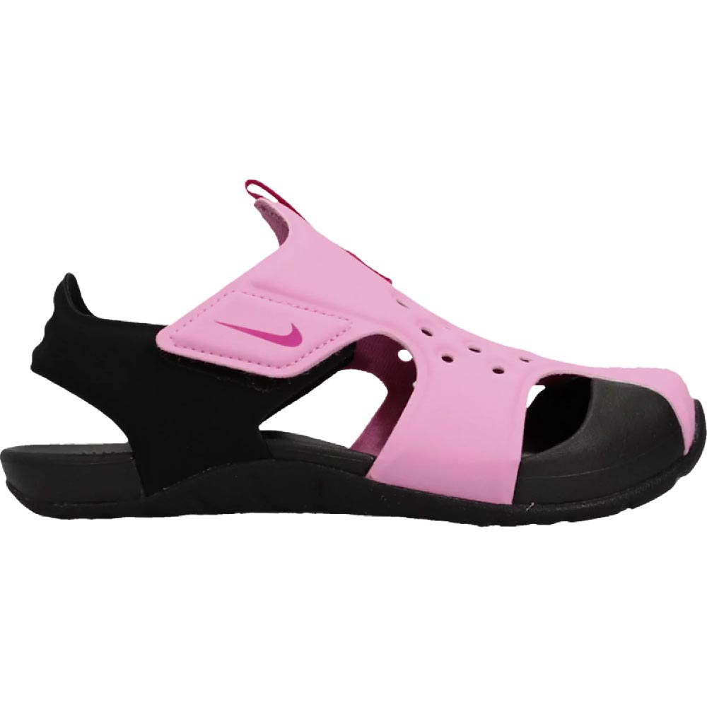 صندل Nike Sunray Protect 2 PS Psychic Pink، أسود/وردي