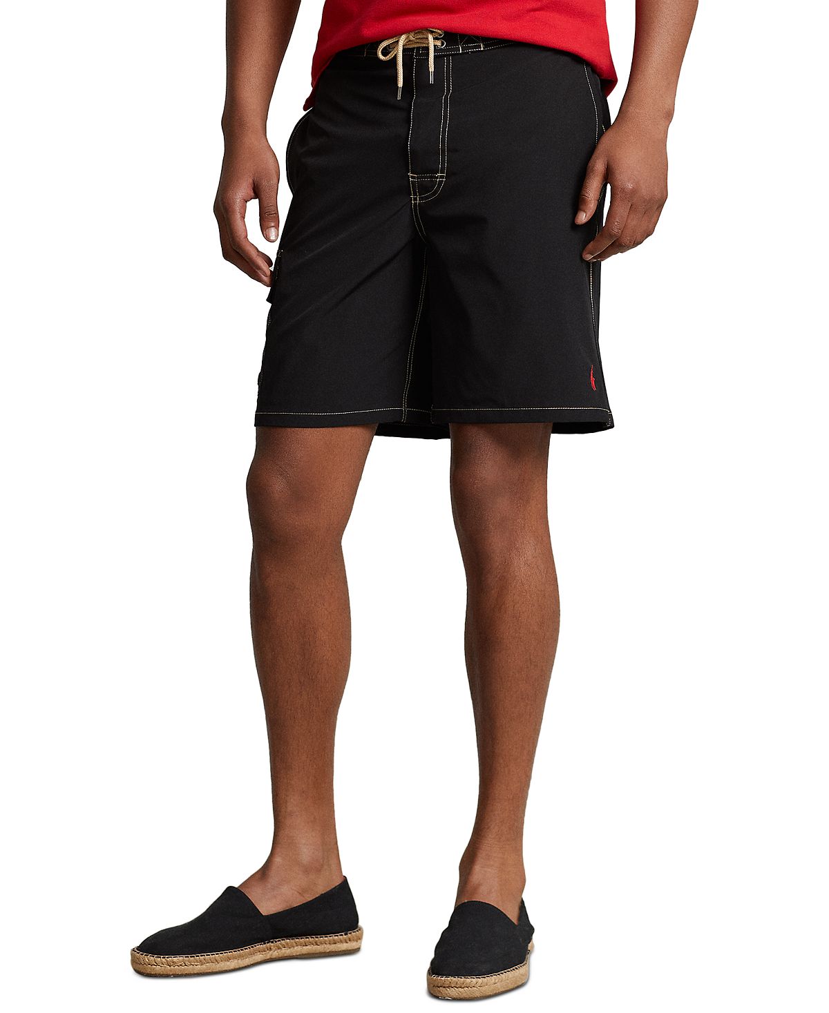 Men's kailua classic-fit Polo Ralph Lauren 8-1/2-inch swim trunks, black