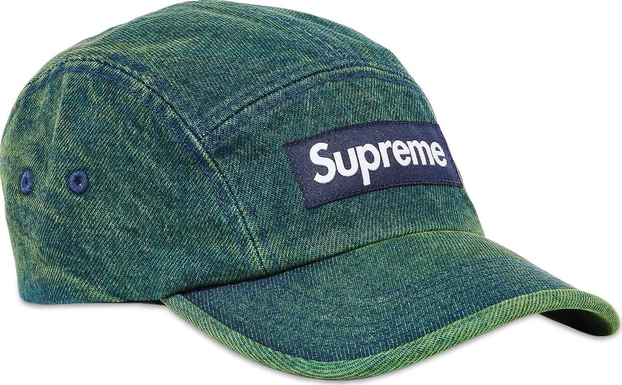 Supreme Denim Camp Cap, Faded Green