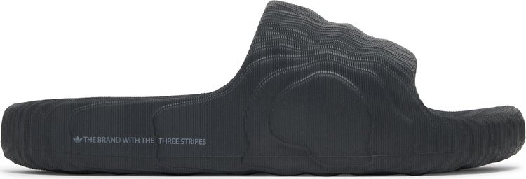 صندل Adidas Adilette 22 Slides 'Carbon' باللون الأسود