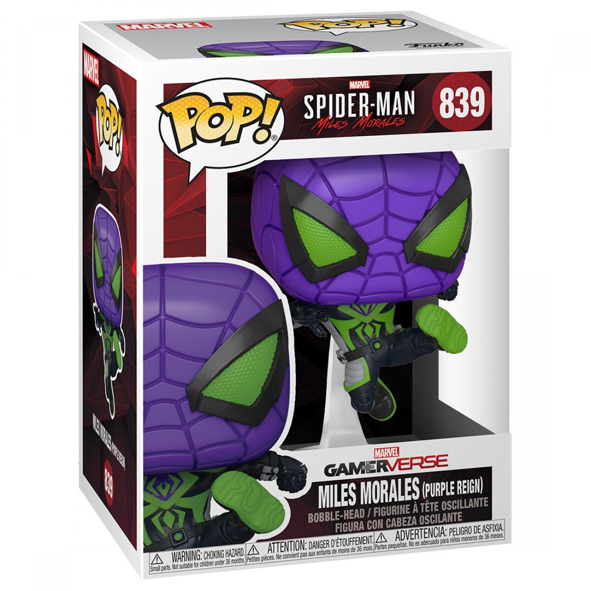 Funko Pop! Games: Marvel's Spider-Man: Miles Morales - Miles Purple Rain Suit