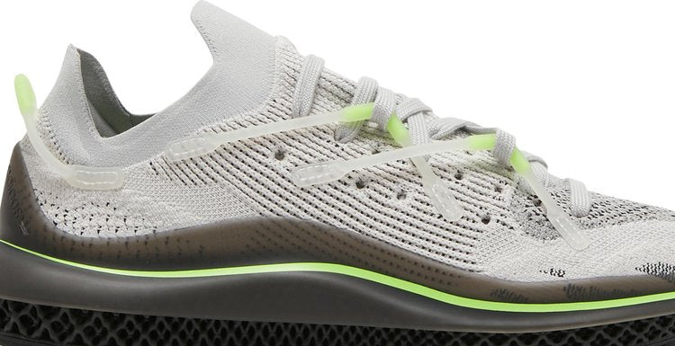 Adidas 4D Fusio 'Grey Signal Green' sneakers, gray