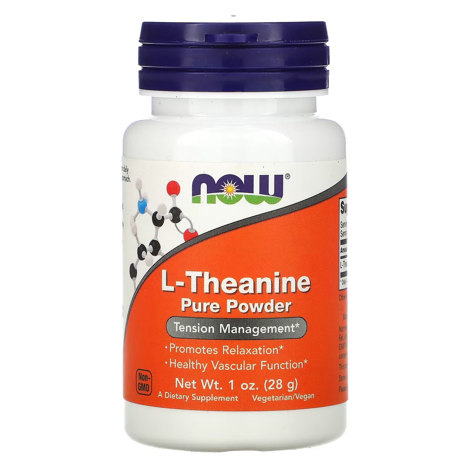 مسحوق L-Theanine النقي من NOW Foods، 28 جم