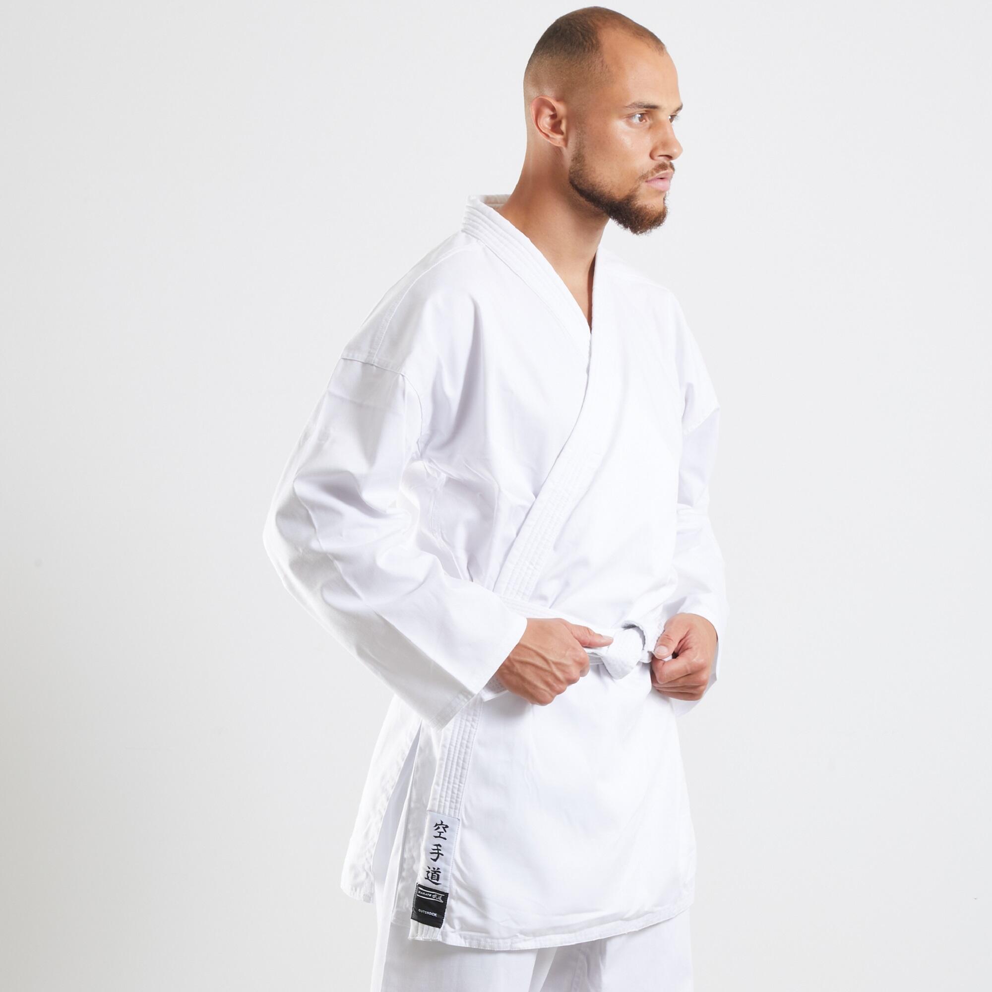 Karate uniform adults 100 (without belt) OUTSHOCK, white