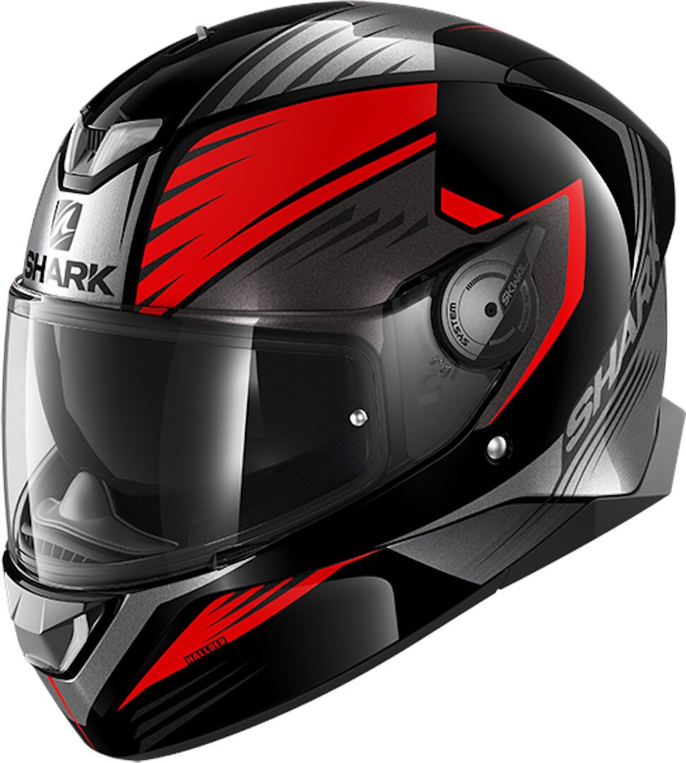 Shark Skwal 2 Hallder helmet with removable liner, black/red