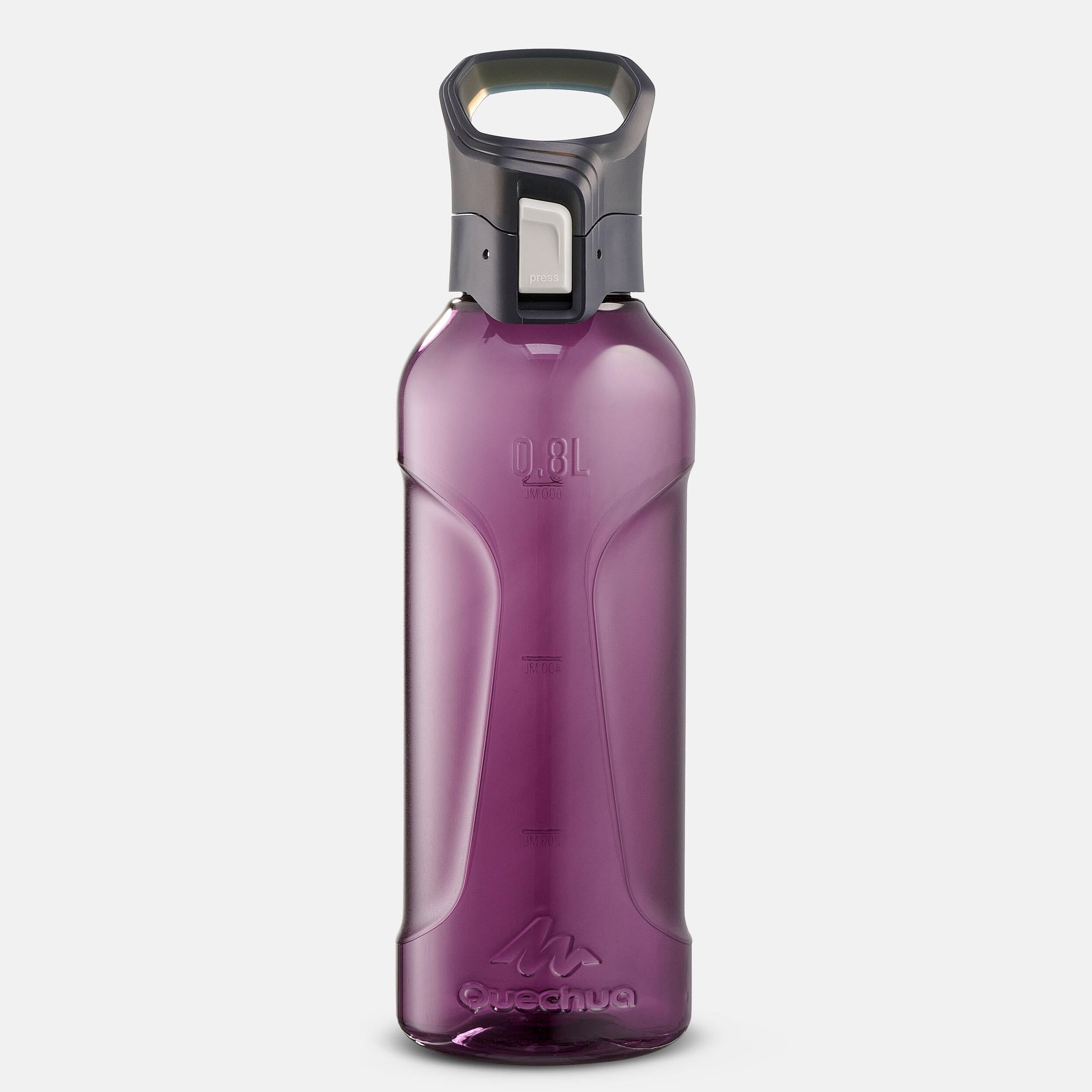 Plastic bottle Quechua MH500 for drinking, purple