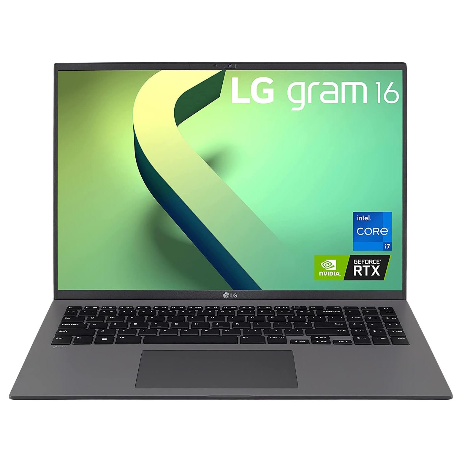 Laptop LG Gram, 16" WQXGA, 16GB/1TB, i7-1260P, GeForce RTX 2050, charcoal gray, English keyboard