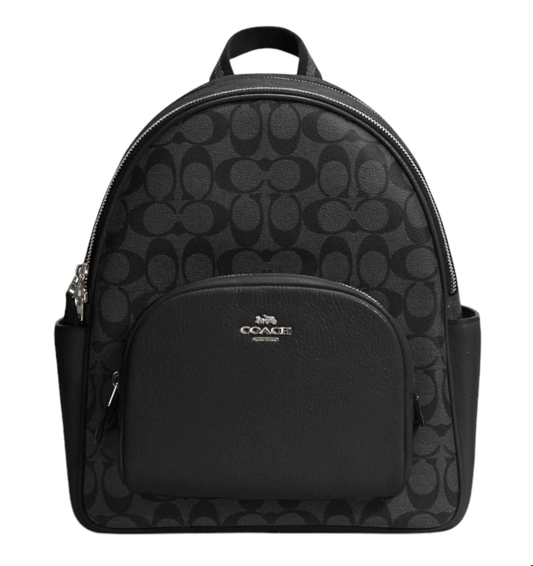 Backpack Coach Court In Signature Canvas, black