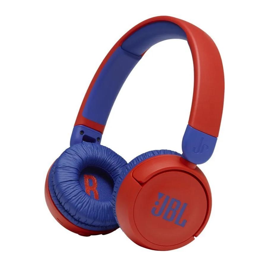 JBL JR310BT wireless headphones, blue/red