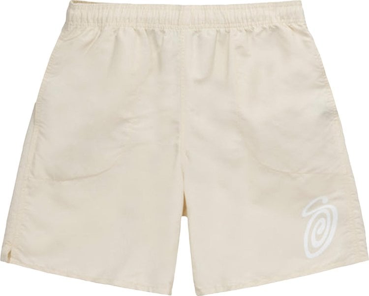 Stussy Curly S Water Short 'Cream', cream