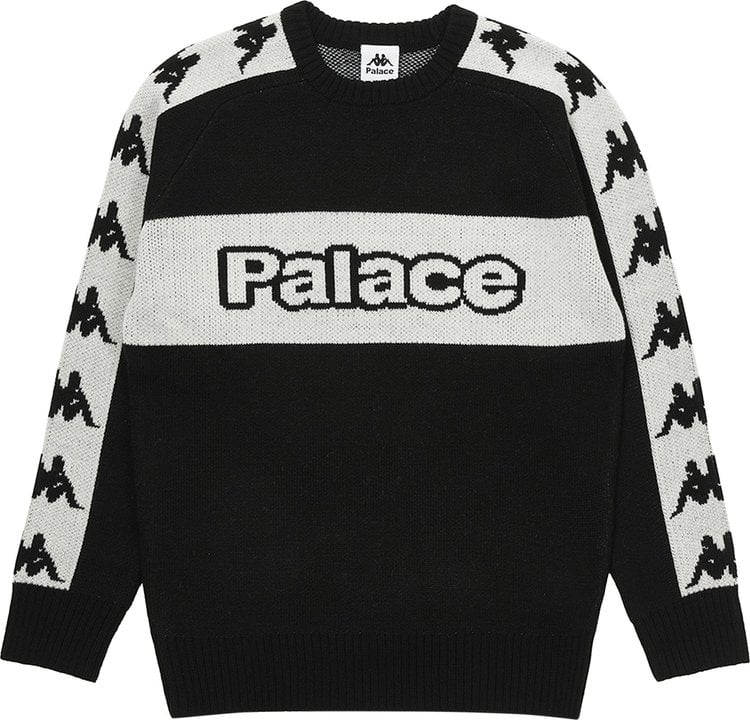 Palace x Kappa Knit 'Black' Jumper, black