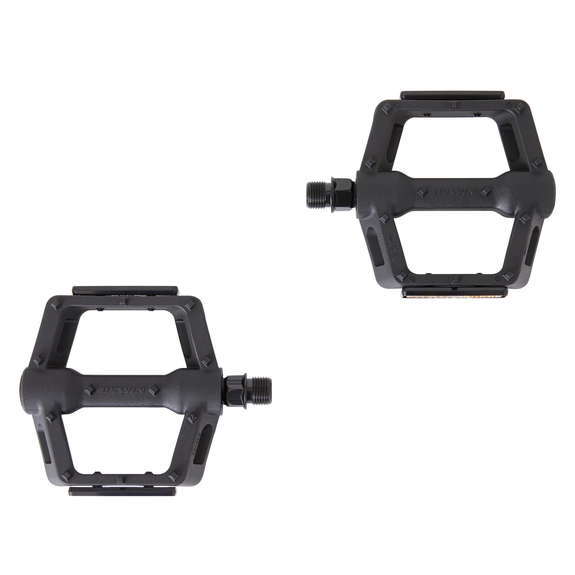 BMX Grip Pedals 520 1/2" BTWIN, Black