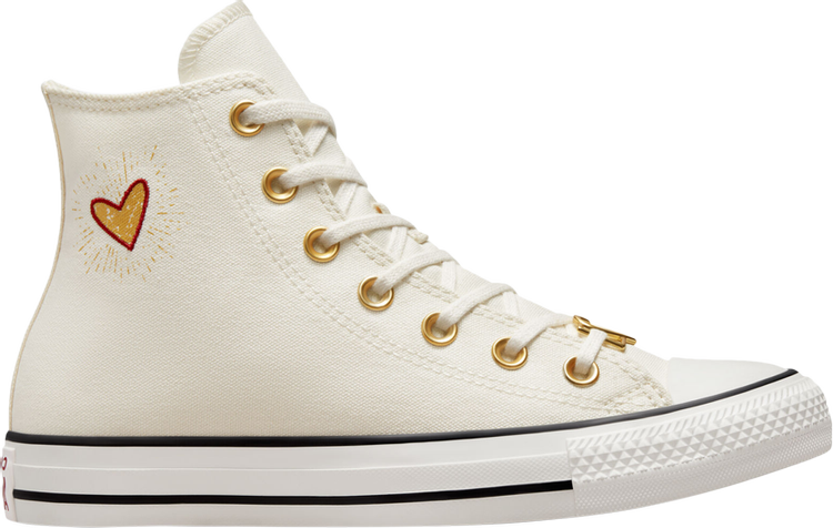 Converse Wmns Chuck Taylor All Star High Valentines Day 2023 Sneakers - Vintage White, Cream