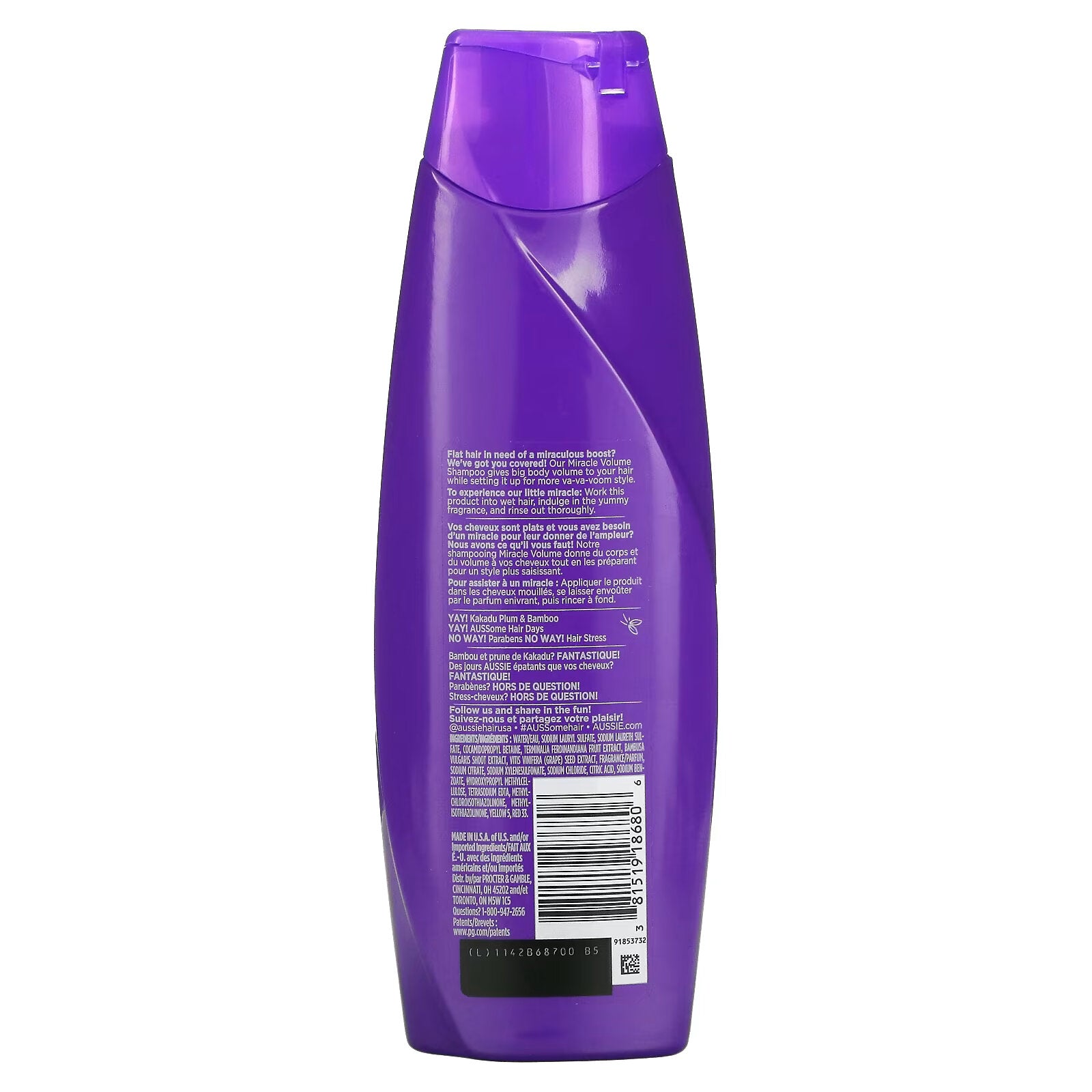 Aussie, Miracle Volume Shampoo, 12.1 fl oz (360 ml)