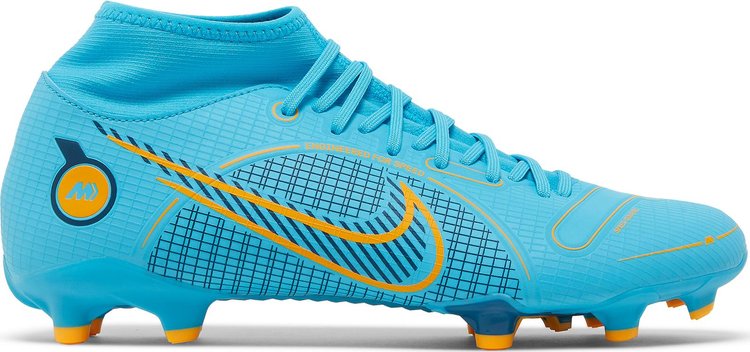 Nike Mercurial Superfly 8 Academy MG 'Chlorine Blue' Boots, Blue