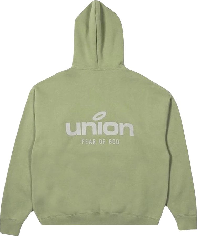 Fear of God Essentials x Union Vintage Hoodie 'Vintage Army', green