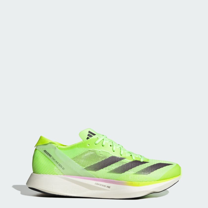 adidas Adizero Takumi Sen 10 sneakers, green/black/white