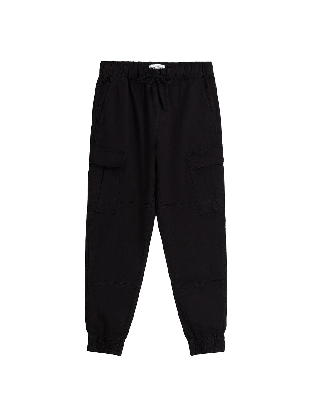 Bershka tapered cargo pants, black