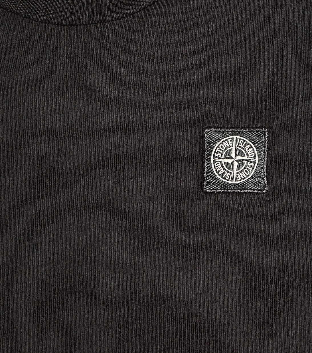 Stone Island Junior Cotton Jersey Compass T-Shirt, Black