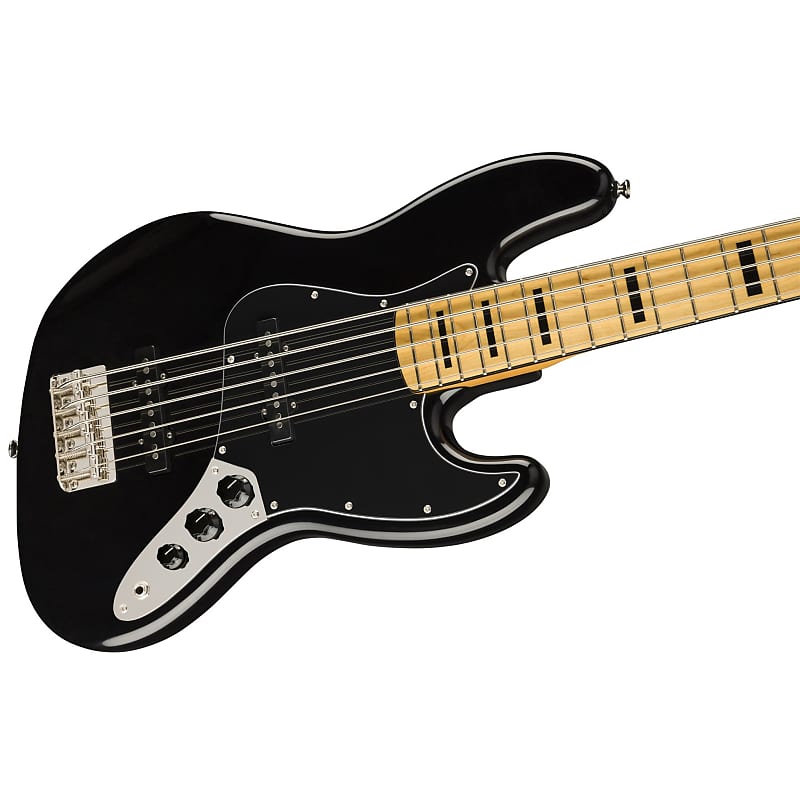 Squier Classic Vibe 70s Jazz Bass V 5-String Bass - Black w/ Maple Fingerboard Vibe 70s Jazz Bass V 5-String Bass - Black w/ Maple Fingerboard