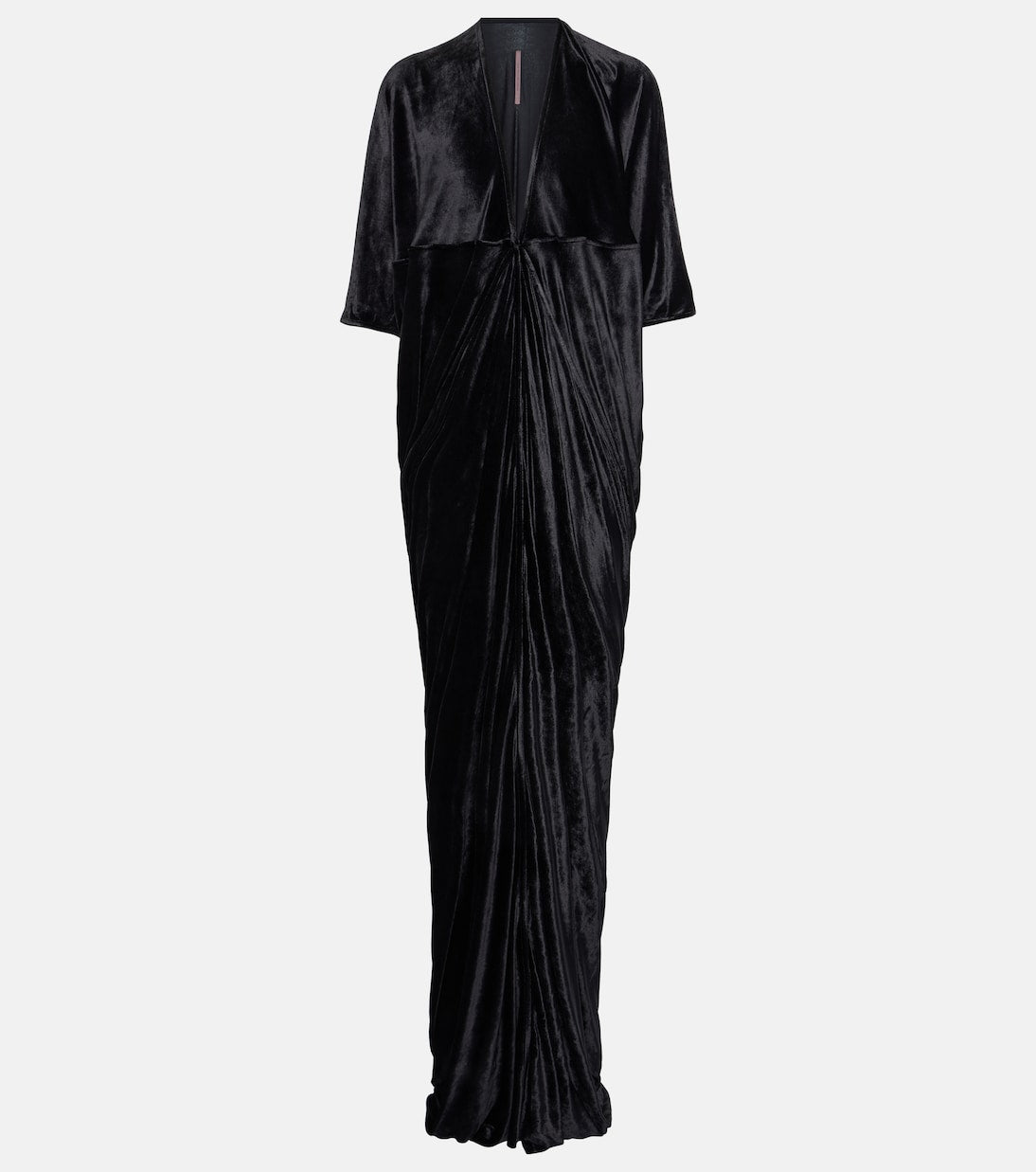 Rick Owens lilies draped jersey maxi dress, black