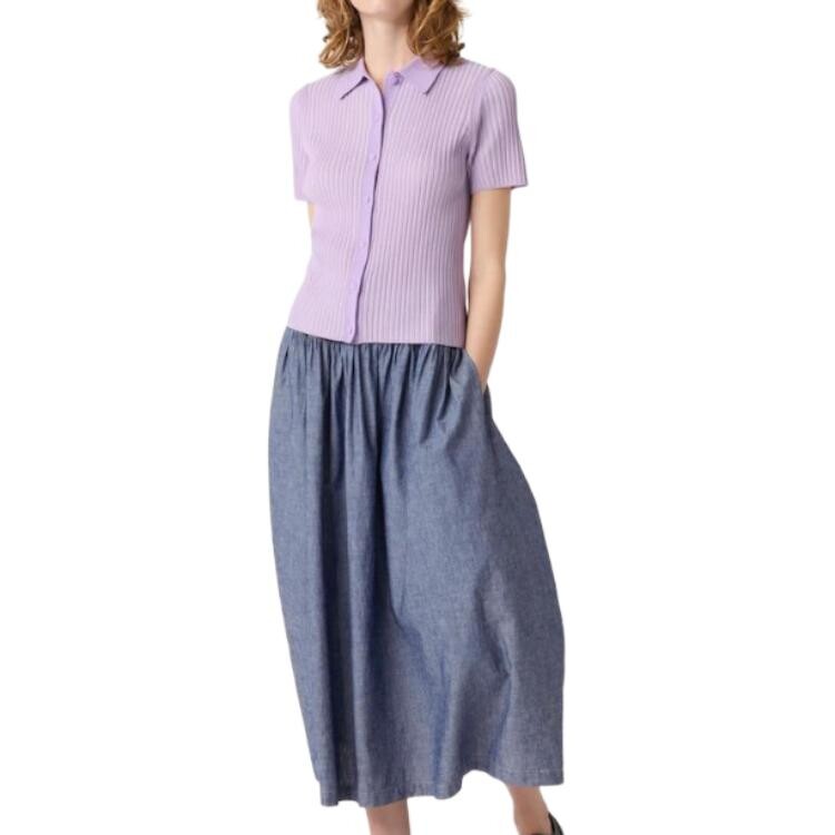 X Ines De La Fressange Knitwear Women's Lilac Uniqlo