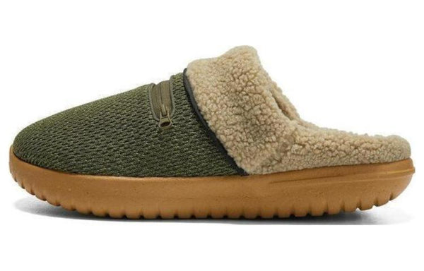 Nike Burrow SE 'Green' slippers, pilgrim/rhinestone/elemental gold/black